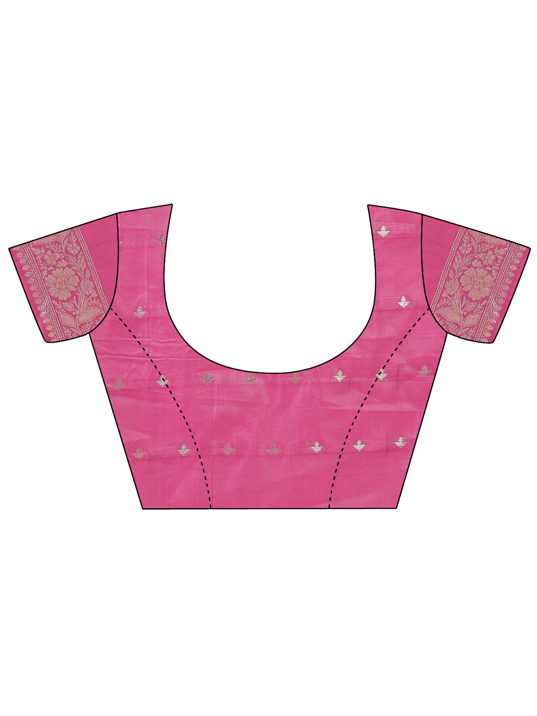 Aanika Women Magenta Linen Cotton Saree With UnStiched Blouse - Distacart