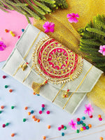 Thumbnail for Joban Fashion Bridal Purse With Magnetic Lock - Pink