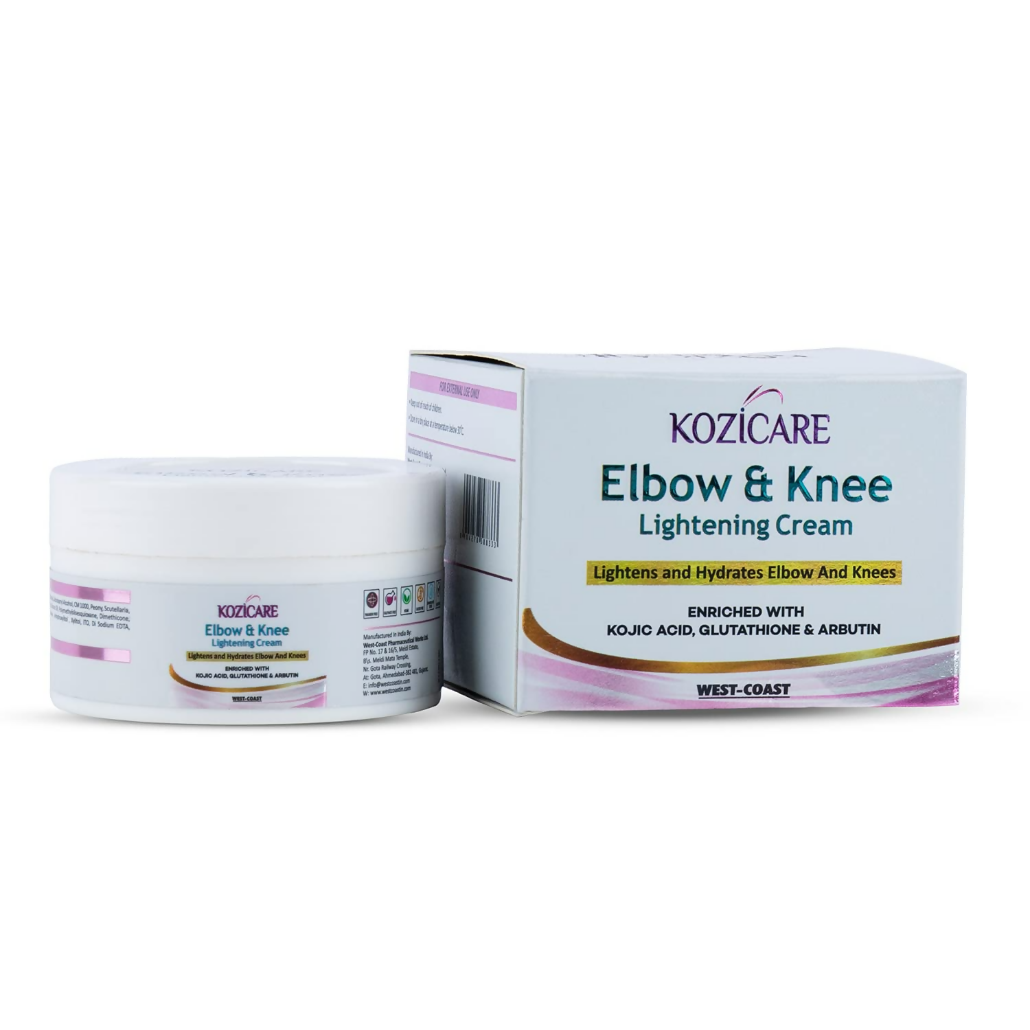 Healthvit Kozicare Elbow & Knee Lightening Cream - Distacart
