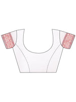 Thumbnail for Aanika Women White Cotton Saree With UnStiched Blouse - Distacart