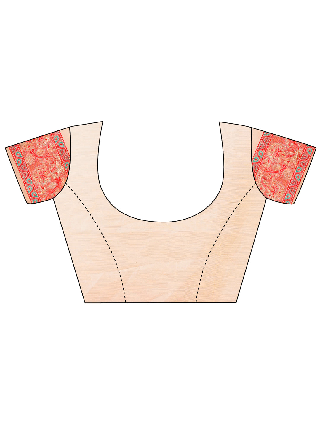 Aanika Women Cream Cotton Saree With UnStiched Blouse - Distacart