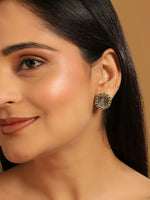 Thumbnail for Nuyug 22K Gold Plated Contemporary Round Shaped Enamel Studs