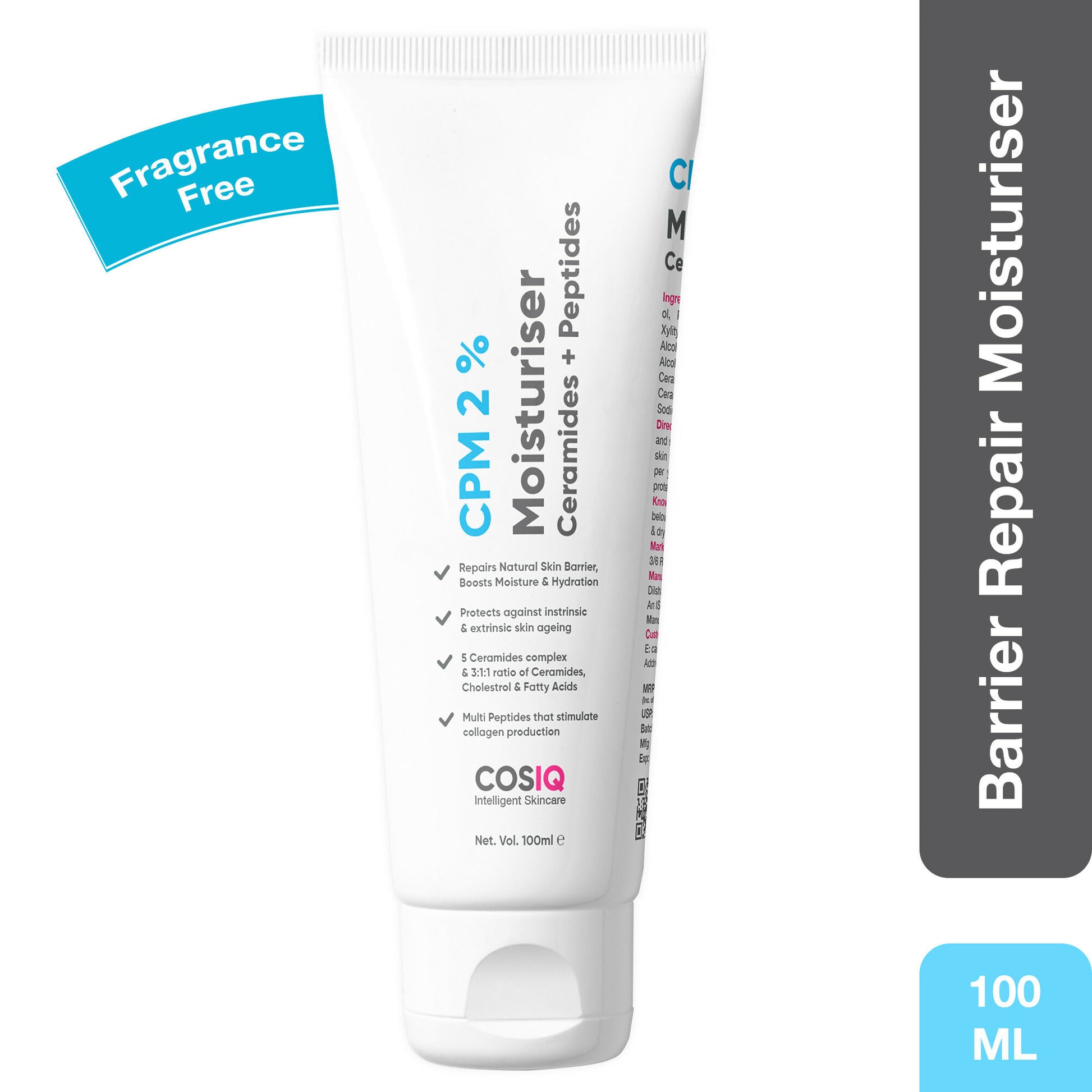 Cos-IQ CPM 2% Ceramides & Peptides Moisturizer - Distacart
