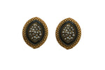 Thumbnail for Joban Fashion Women Brass Golden Black Ad Earrings - Distacart