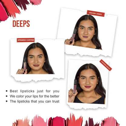 Love Earth Liquid Mousse Matte Lipstick - Deeps - Distacart