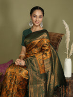 Thumbnail for Astita Lichi Silk Yellow Saree