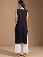 Thumbnail for Ode by House of Pataudi Women Thread Work Kurta - Distacart
