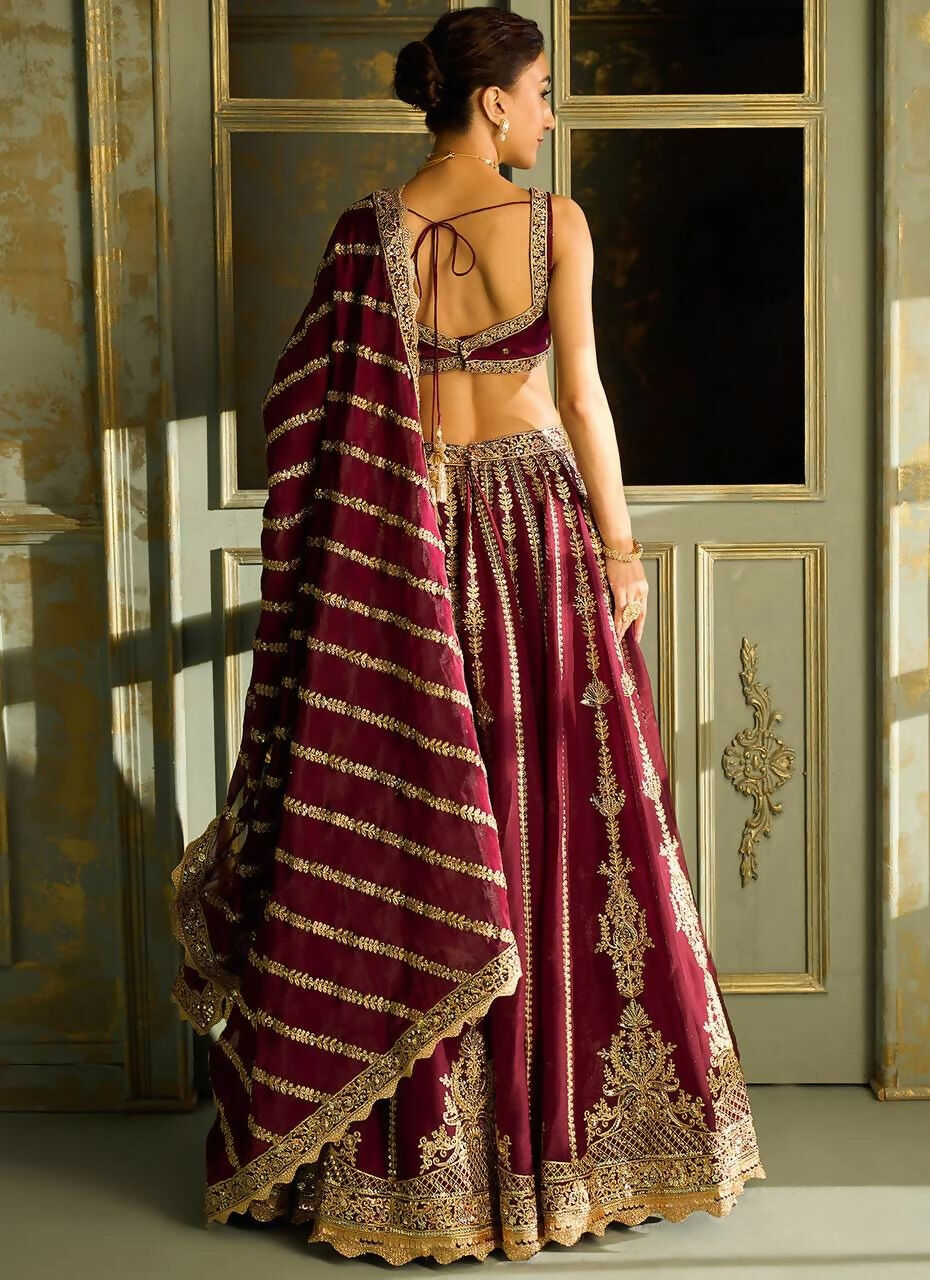 Aastha Fashion Red Kasturi Silk Designer Wedding Wear Lehenga Choli