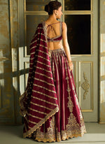 Thumbnail for Aastha Fashion Red Kasturi Silk Designer Wedding Wear Lehenga Choli