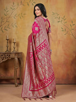 Thumbnail for Shree Shyam Fashion Magenta Silk Blend Saree - Distacart