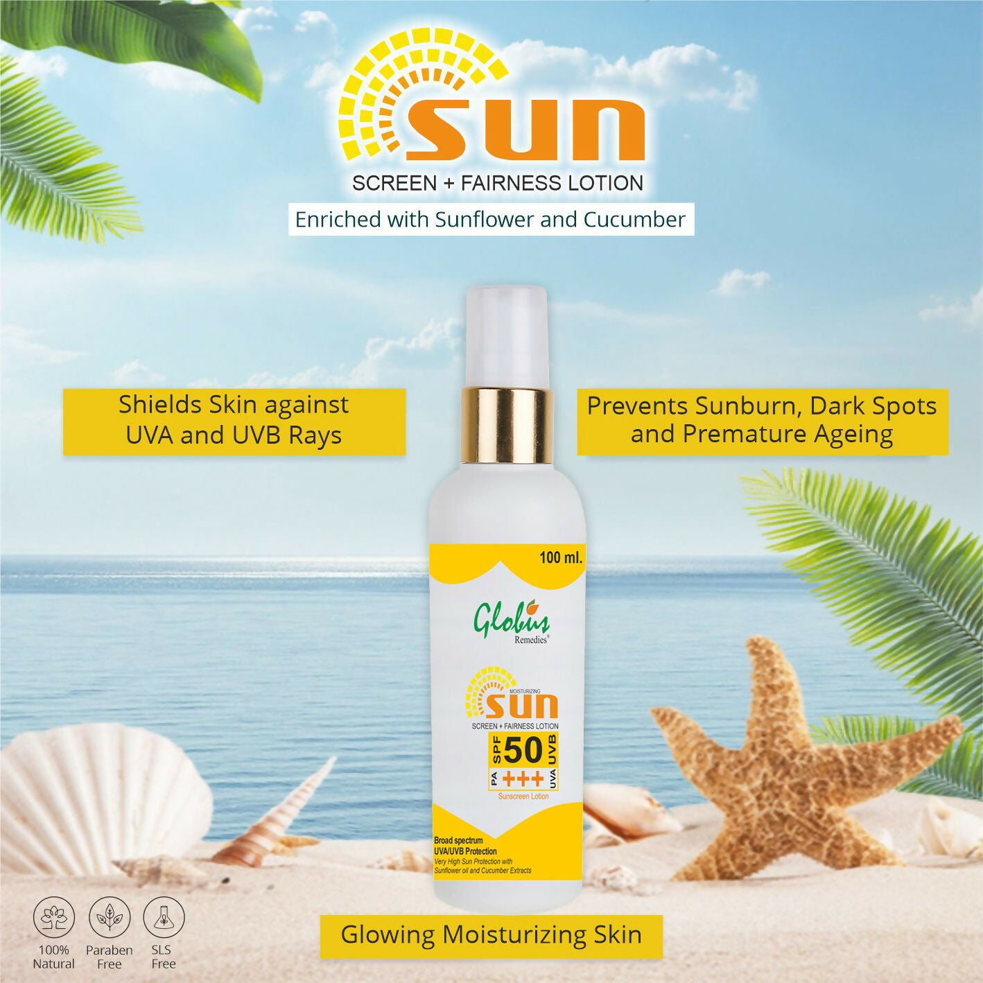 Globus Remedies Sunscreen Lotion - Distacart