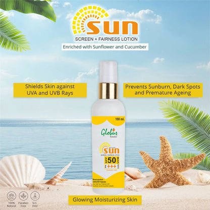 Globus Remedies Sunscreen Lotion - Distacart