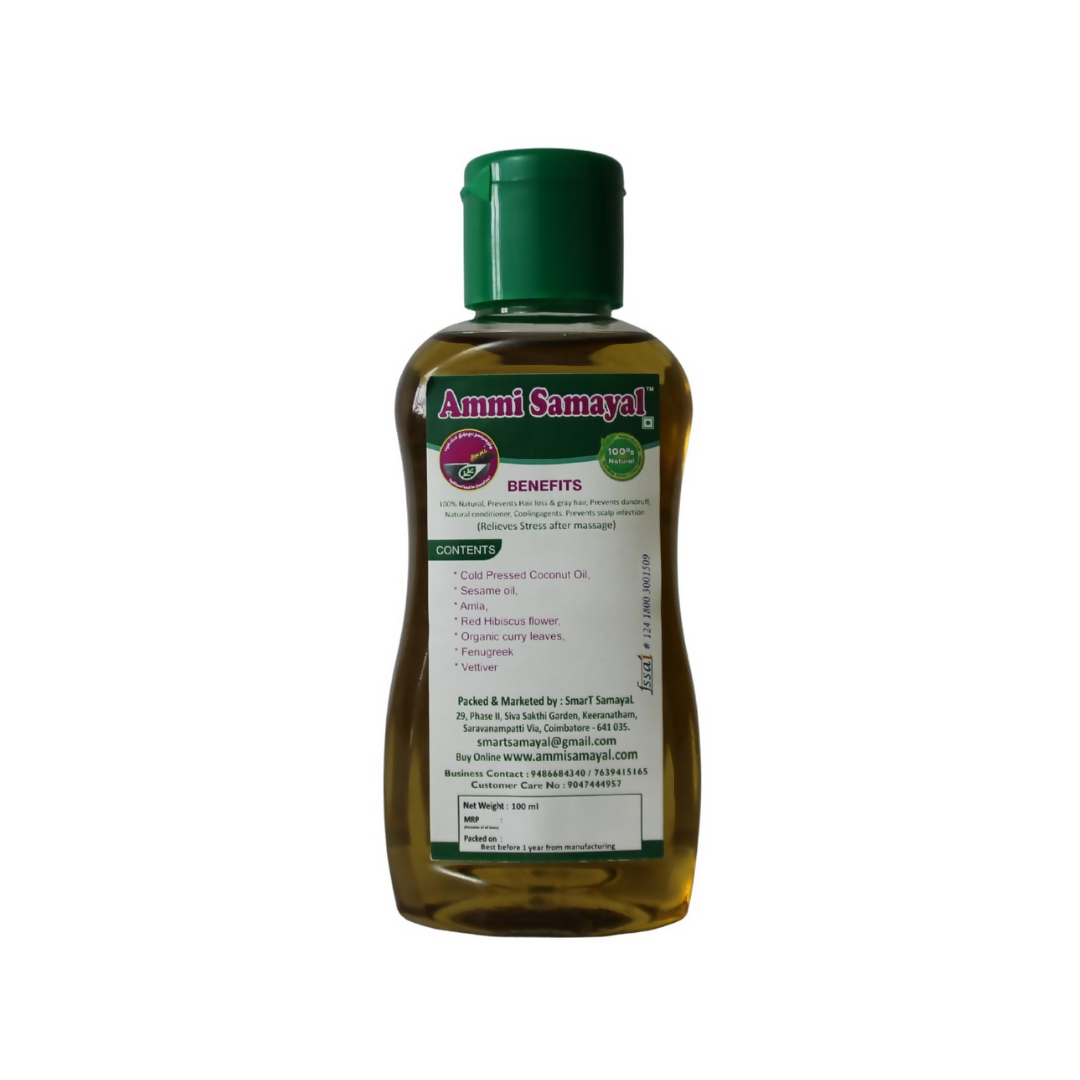 Ammi Samayal Organic Hibiscus and Curry Leaf Hair Oil - Distacart