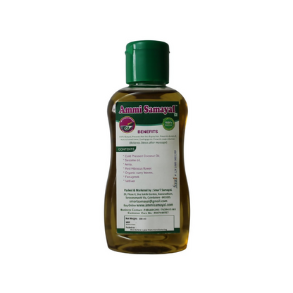 Ammi Samayal Organic Hibiscus and Curry Leaf Hair Oil - Distacart