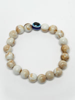 Thumbnail for NVR Men & Women Marble Evil Eye Adjustable Bracelet - Distacart