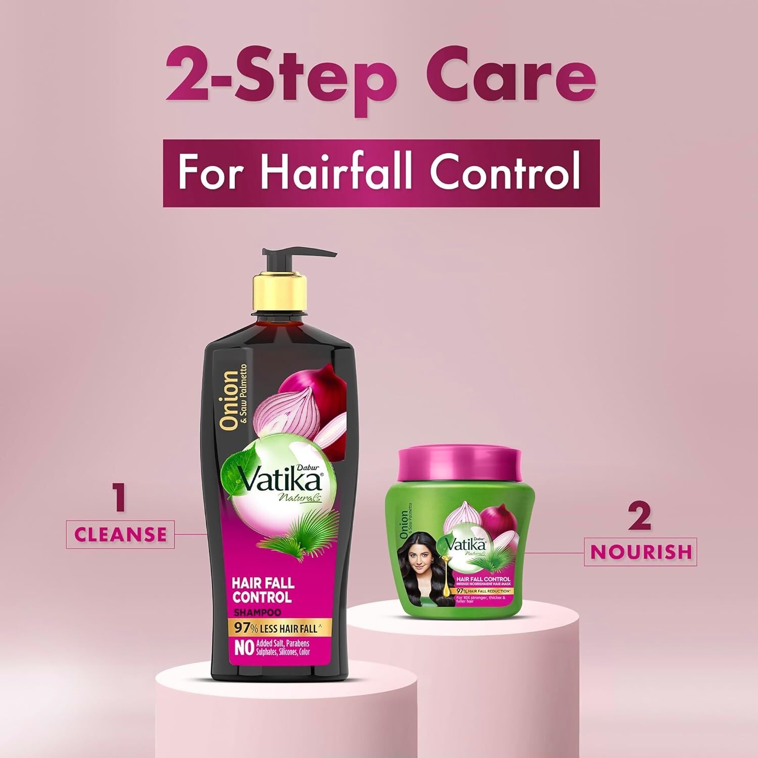 Dabur Vatika Naturals Hair Fall Control Hair Mask - Distacart