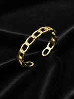 Thumbnail for NVR Men's Gold Plated Cuff Bracelet - Distacart