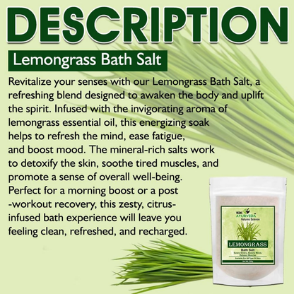 VedicAyurveda Lemongrass Bath Salt - Dista