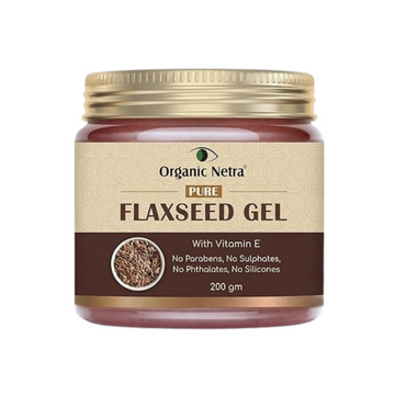 Organic Netra Pure Flaxseed Gel with Vitamin E for Hair and Skin Strengthens - Dista