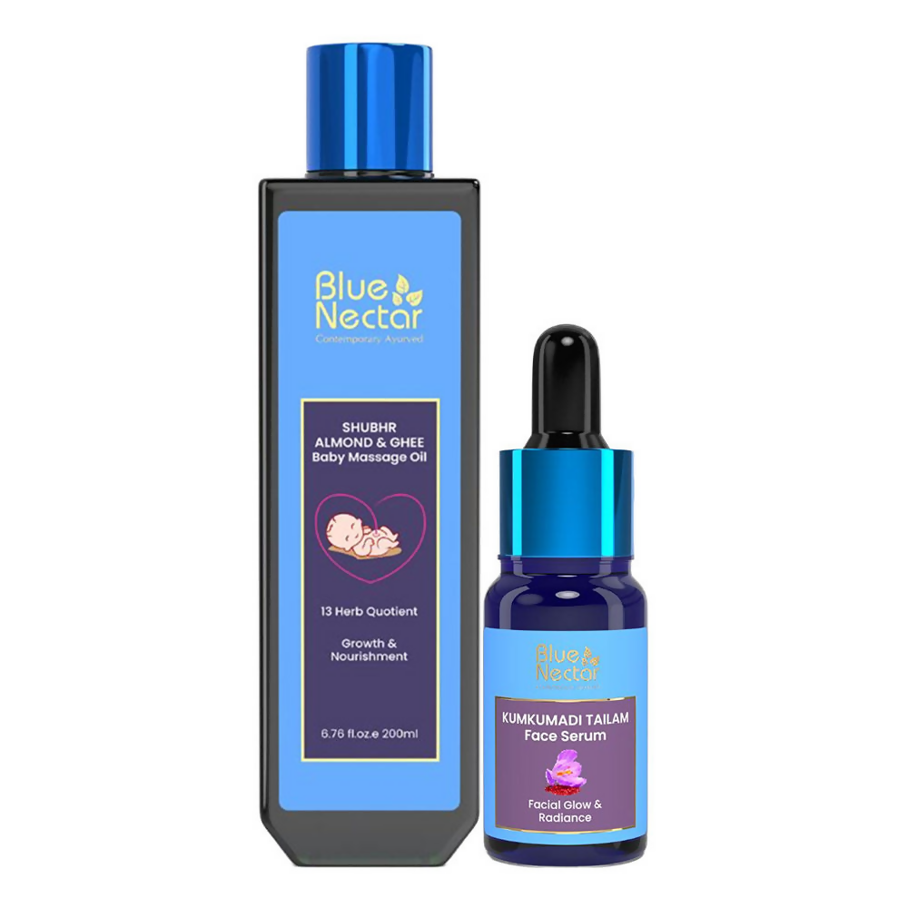 Blue Nectar Baby Oil + Kumkumadi Serum Combo - Distacart