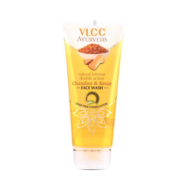 VLCC Ayurveda Natural Chandan & Kesar Face Wash - Distacart