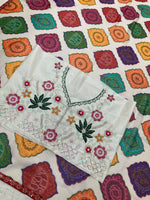 Thumbnail for Teeya Creation New Womens Latest Wedding Wear Georgette Saree-White - Dista