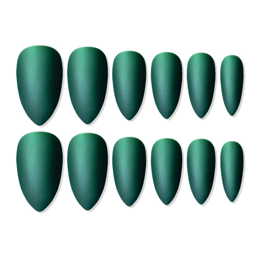 shills professional reusable press on nails sharp almond spn679