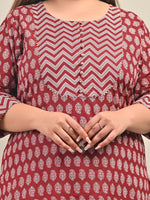 Thumbnail for Swasti Ethnic Motifs Printed Regular A-Line Cotton Kurta