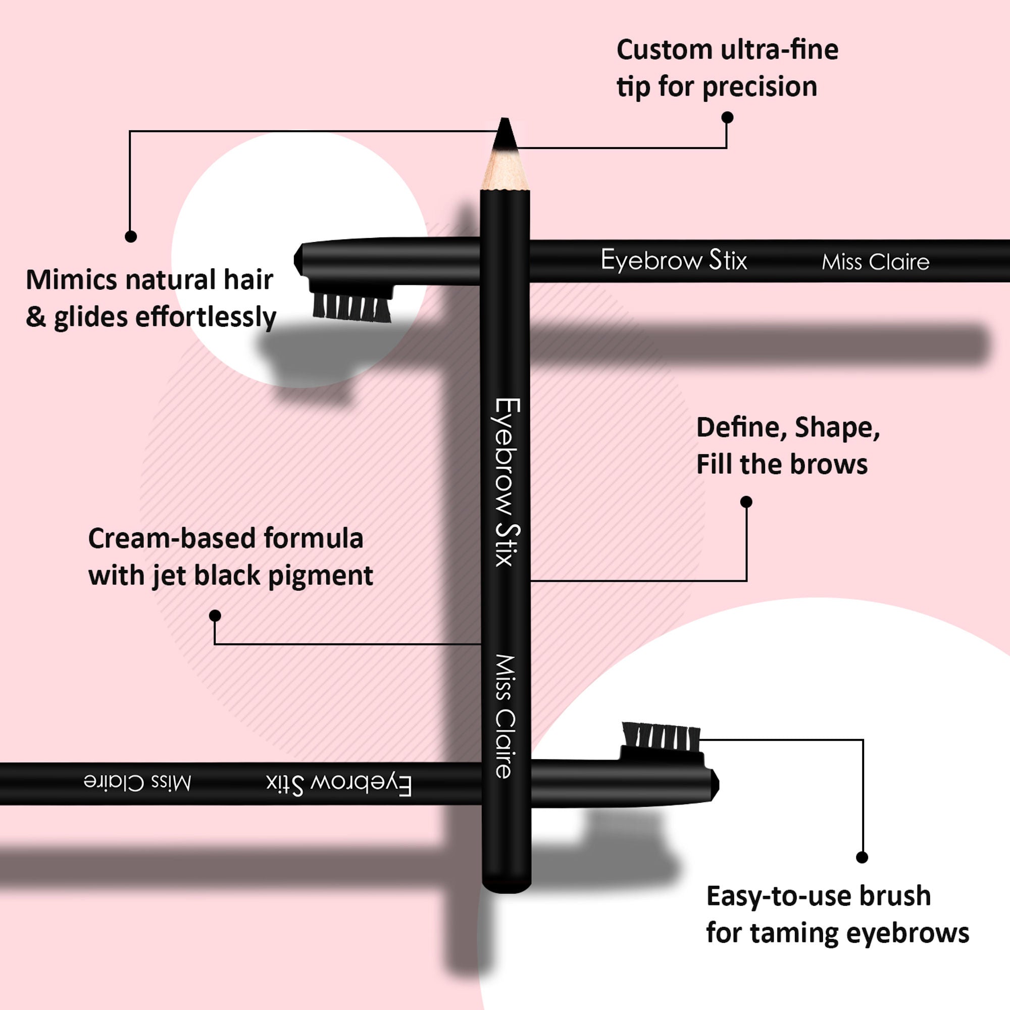 Miss Claire Eyebrow Stix - Black
