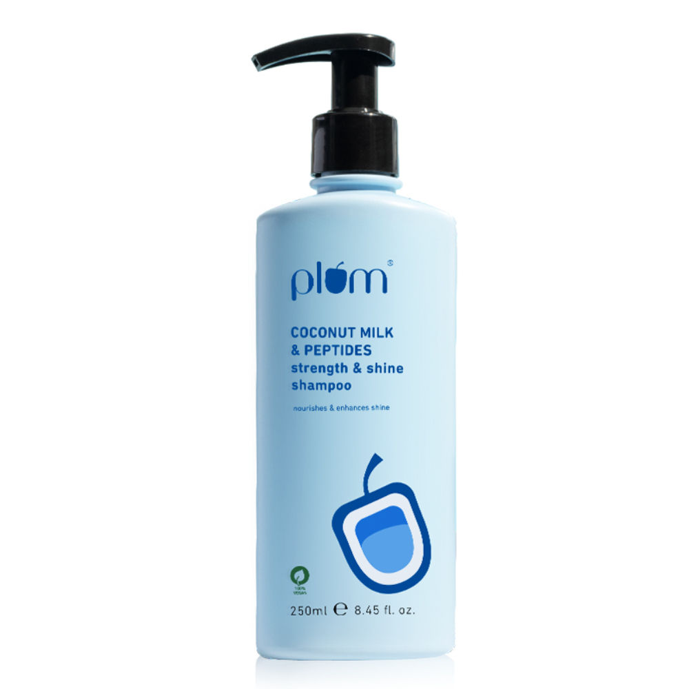 Plum Coconut Milk & Peptides Shampoo For Soft, Shiny Hair - Distacart