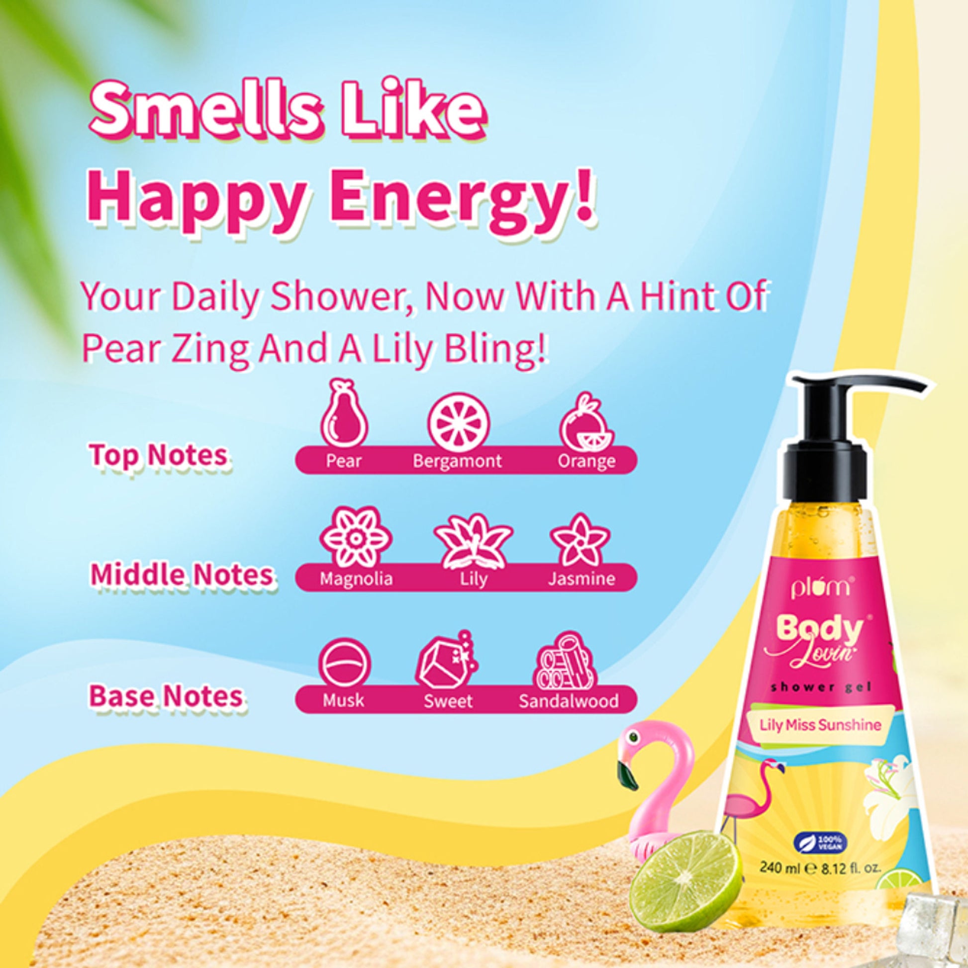Plum BodyLovin Lily Miss Sunshine Shower Gel - Distacart