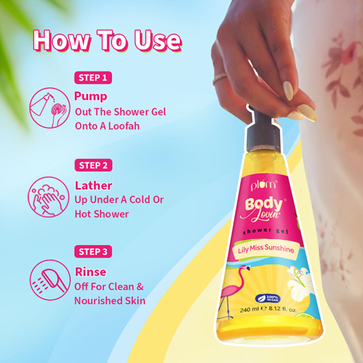 Plum BodyLovin Lily Miss Sunshine Shower Gel - Distacart