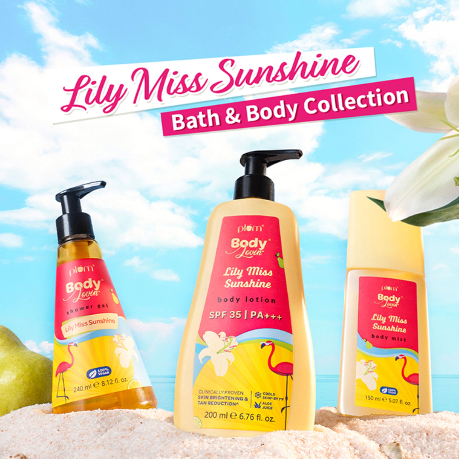 Plum BodyLovin Lily Miss Sunshine Shower Gel - Distacart