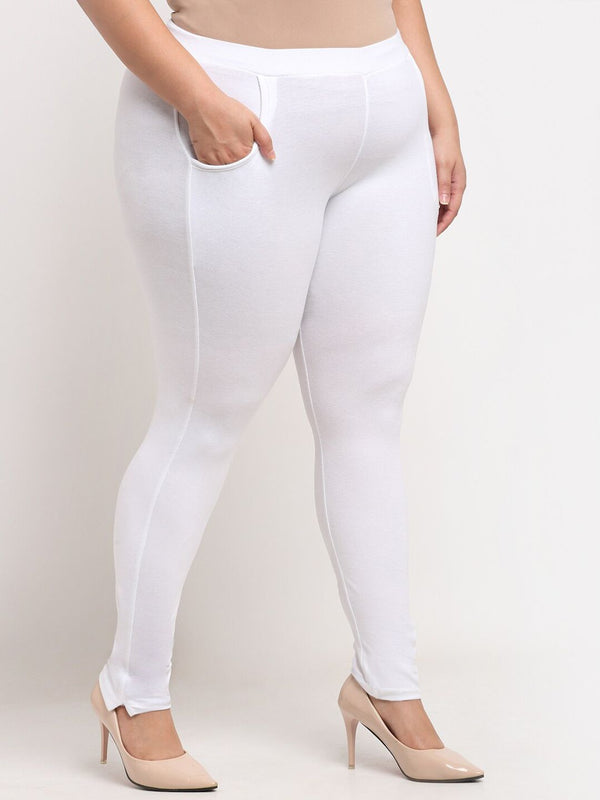 TAG 7 Women Plus Size Ankle Length Cotton Leggings - Distacart
