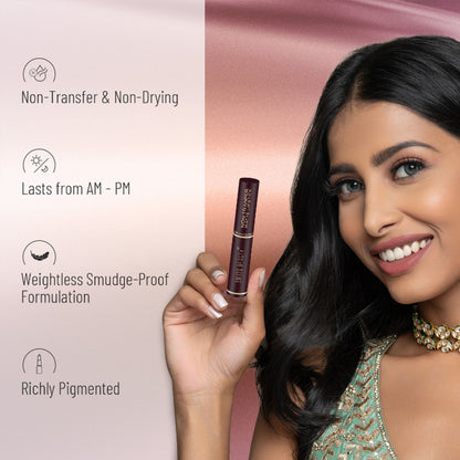 Swiss Beauty Non-Transfer Matte Lipstick - 20 Dynamite Berry - Distacart