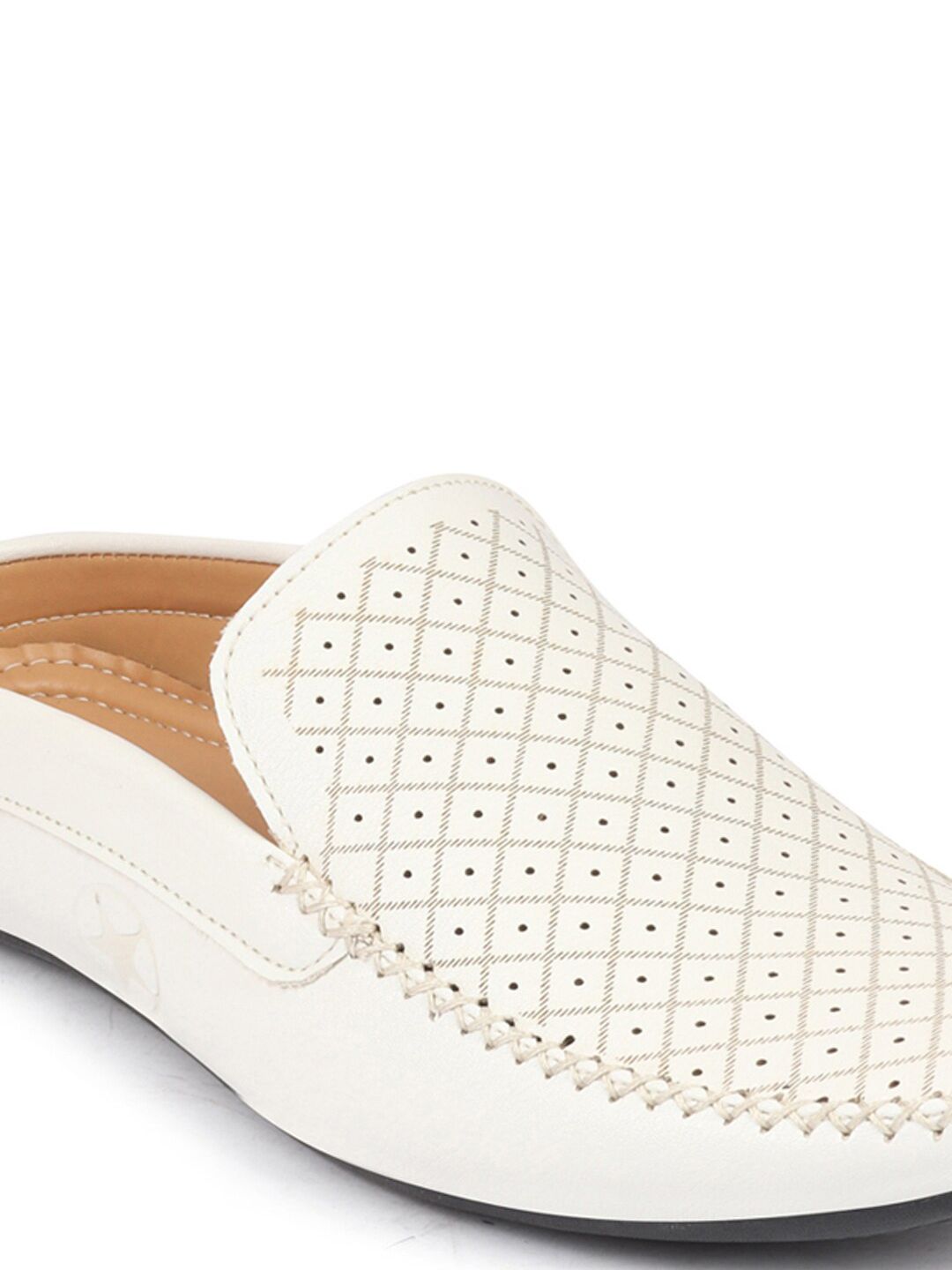 FAUSTO Men Perforations Lightweight Comfort Insole Basics Mojaris