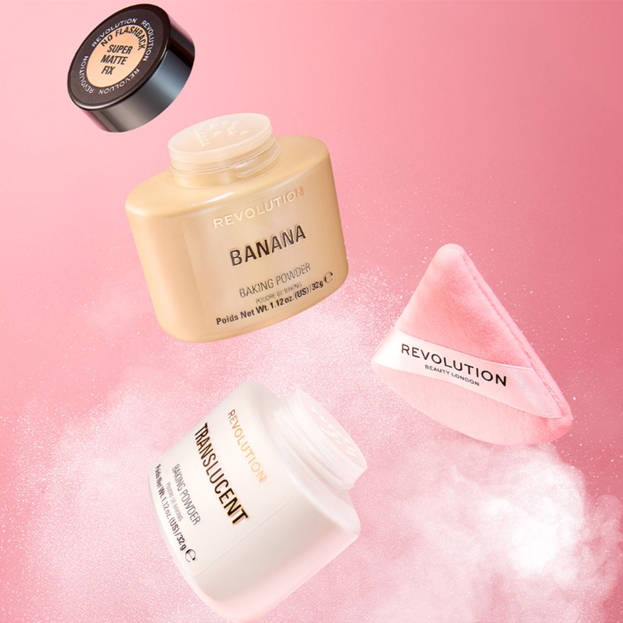 Makeup Revolution Loose Baking Powder - Banana - Distacart