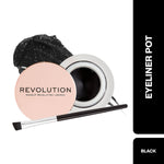 Thumbnail for Makeup Revolution Gel Eyeliner Pot with Brush - Black