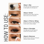 Thumbnail for Makeup Revolution Gel Eyeliner Pot with Brush - Black