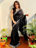 Thumbnail for Anouk Embellished Sequinned Saree - Distacart