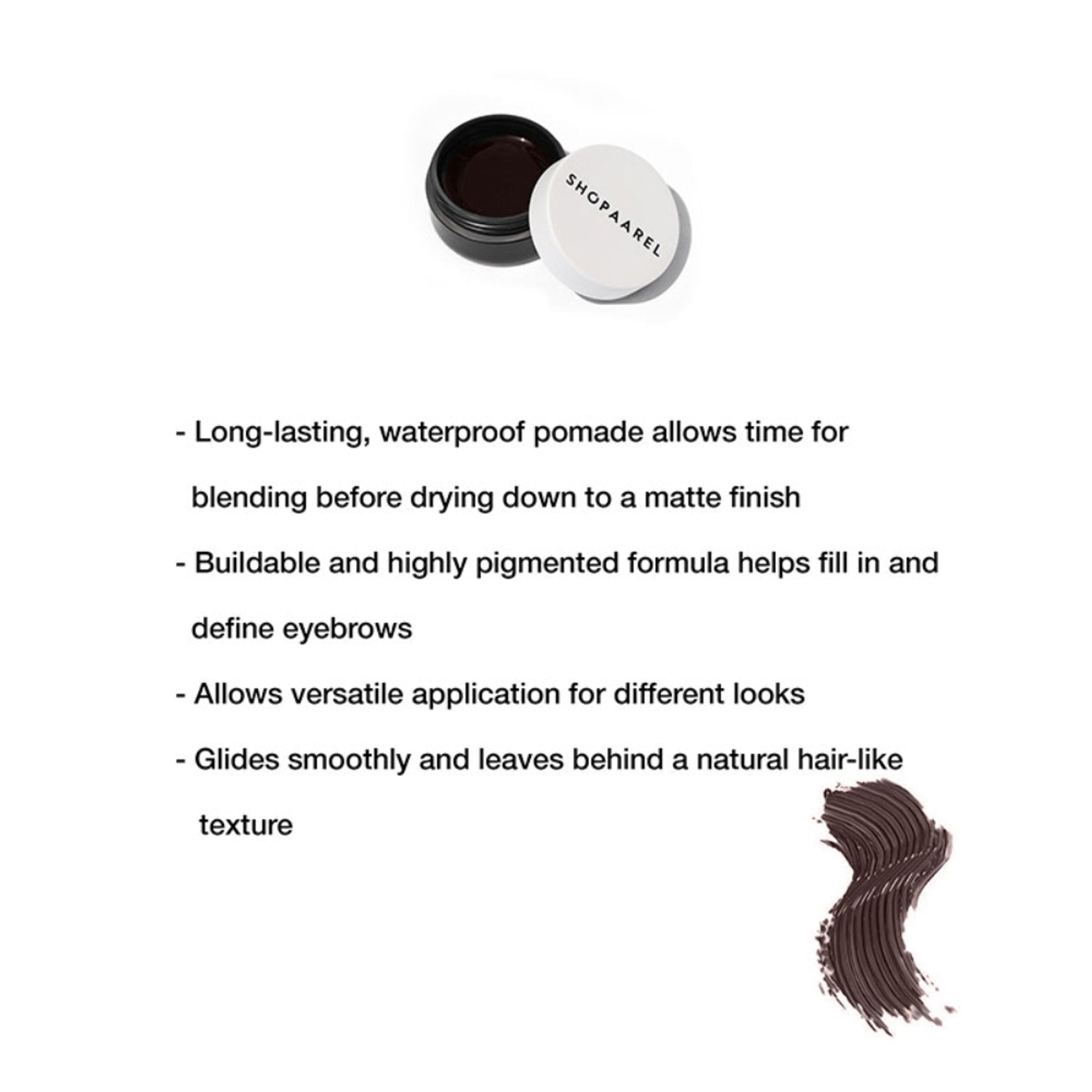 Shopaarel Brow Styling Cream - Chocolate - Distacart