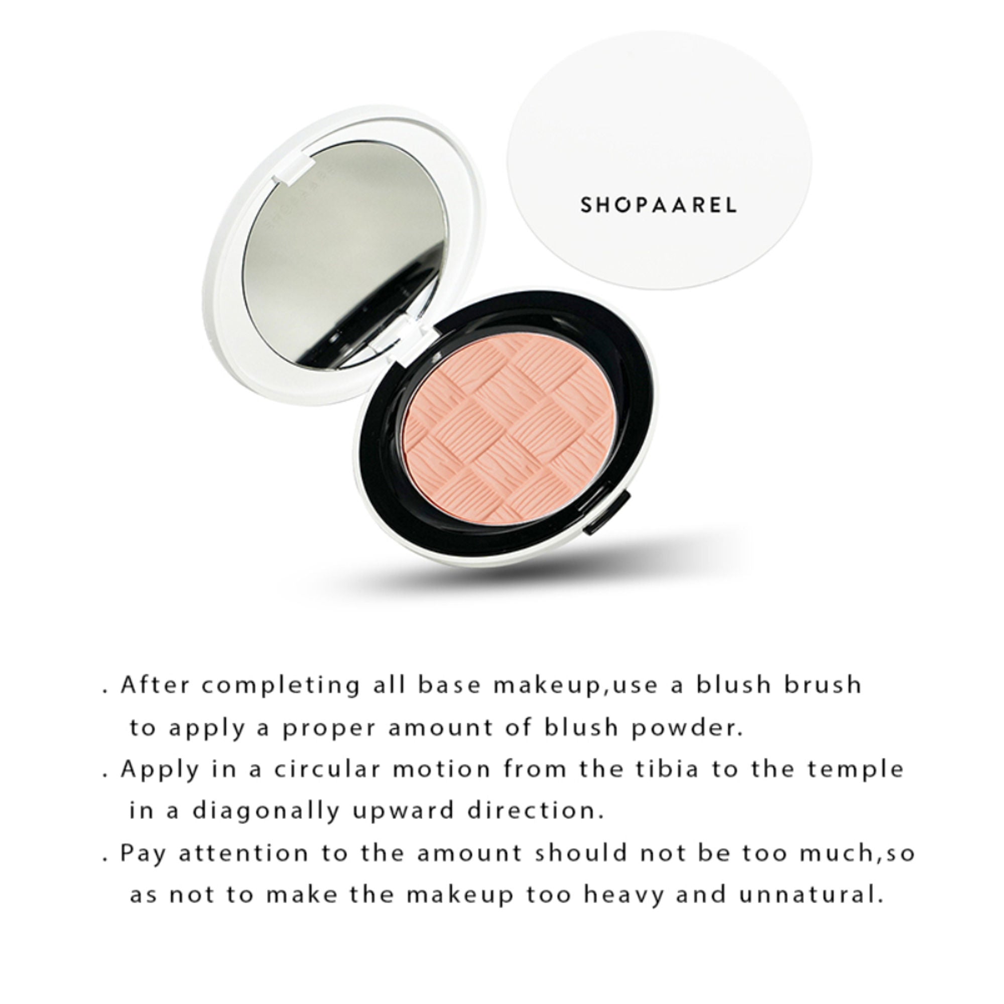 Shopaarel Color Cheek Blusher - Peachy - Distacart