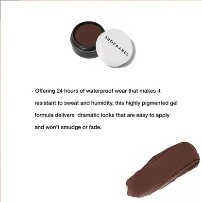 Shopaarel Gel Eyeliner - Dark Brown - Distacart