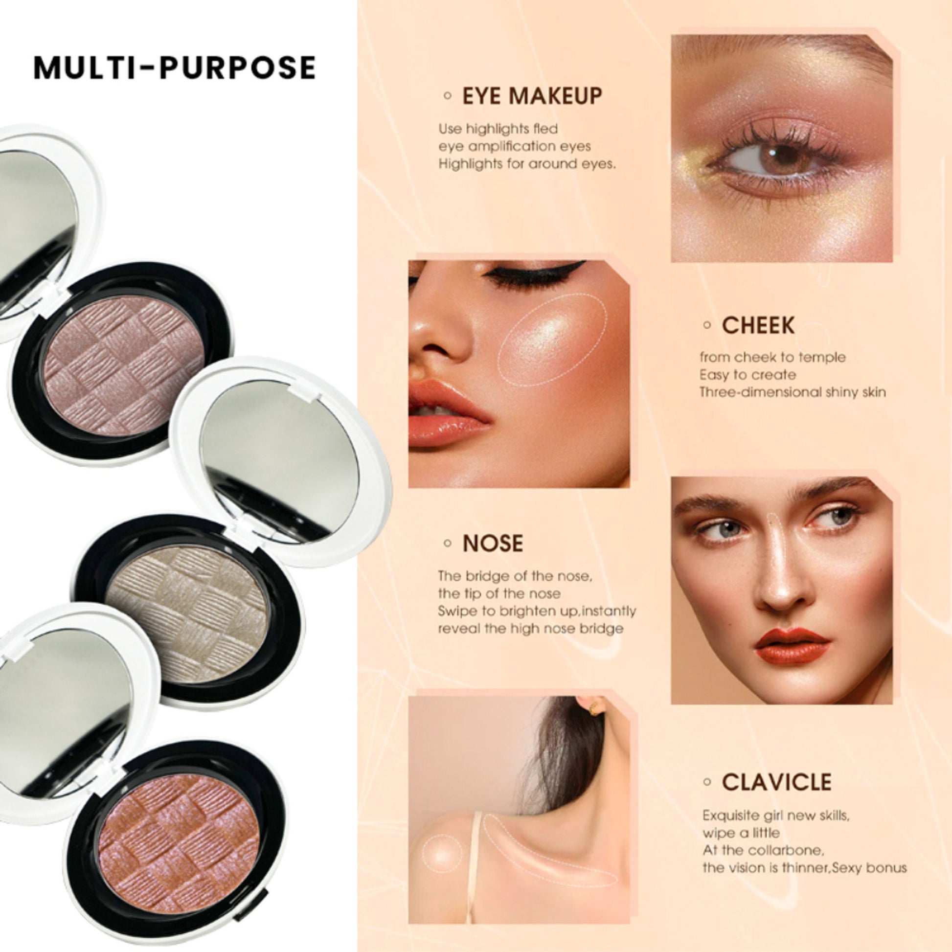 Shopaarel Metallic Glow Highlighter - Party Girl - Distacart