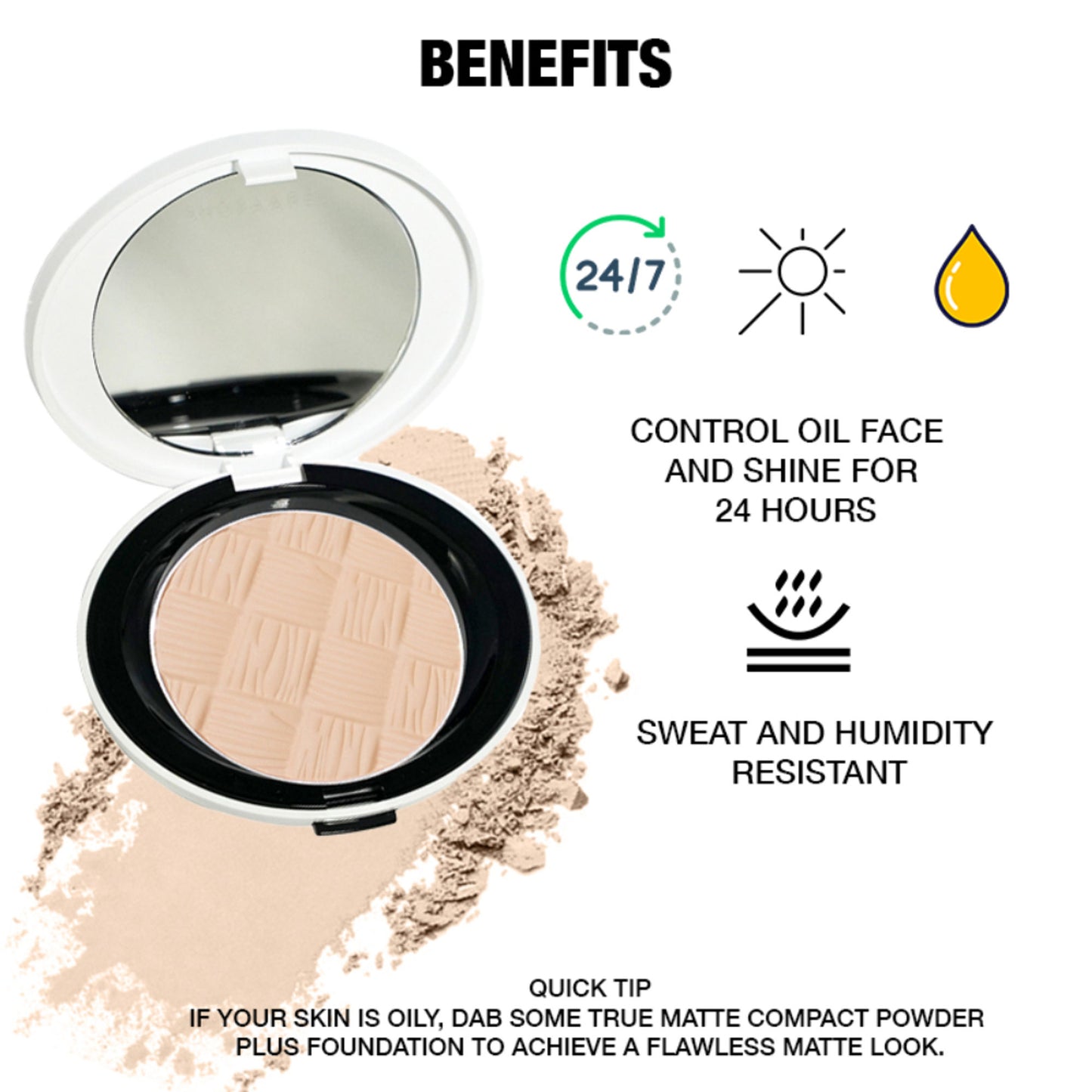 Shopaarel True Matte Comapct Powder - 3 - Distacart