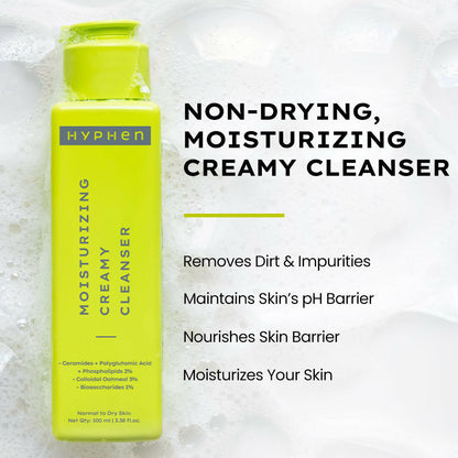 Hyphen By Kriti Sanon CSMS (Cleanser, Serum, Moisturizer, Sunscreen) Normal to Dry Skin Combo - Distacart