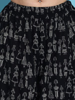 Thumbnail for TAG 7 Ethnic Motifs Printed Pure Cotton Flared Ethnic Palazzo