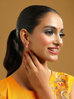 Thumbnail for Ruby Raang Pink Kundan Studs