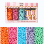 Thumbnail for confect bunny sprinkles orange silver and sky blue red sprinkles pack of 5 100gms