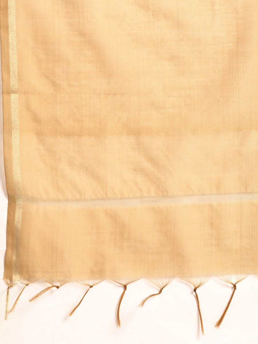 All About You Women Rust Embroidered Kurta with Trousers & Dupatta - Distacart